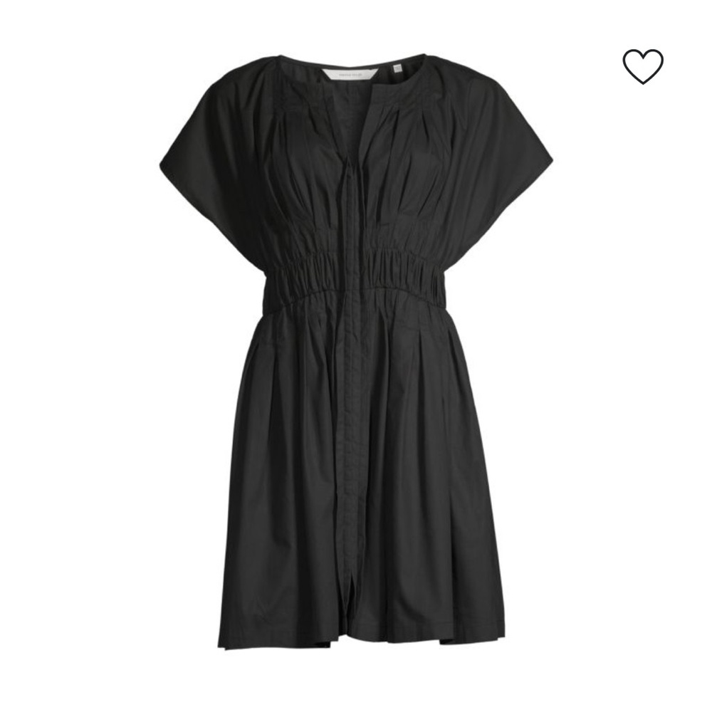 Rebecca Taylor Black Short Sleeve Smock Dress - Picture 5 of 10